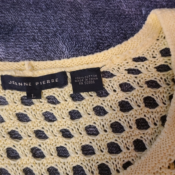 Jeanne Pierre crochet yellow tunic cover up - Picture 3 of 3
